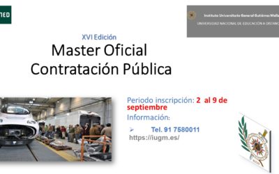 Nueva edición del Máster de Contratación y programas del Sector Público, con especial aplicación al ámbito de la Defensa