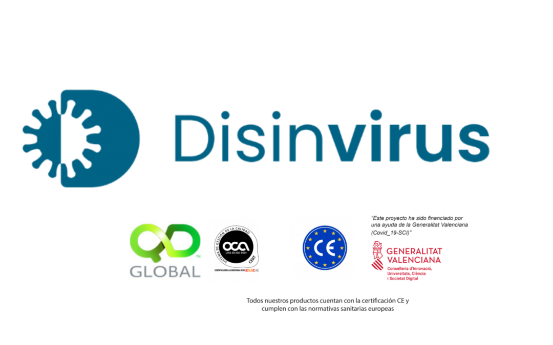 QD Global ha creado DISINVIRUS, una gama de productos para la desinfección de personal​, locales y superficies ​que proporcionan seguridad ​para el desarrollo de actividades