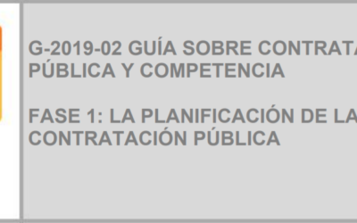 La Comisión Nacional de los Mercados y la Competencia ha creado una guía sobre Contratación Pública y Competencia