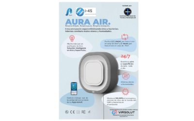 i-4S presenta su nuevo purificador de aire AURA AIR dotados de filtros HEPA