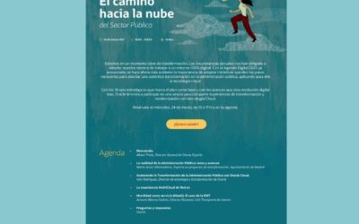 Oracle realizará el próximo 24 de marzo una webinar sobre  “El Camino hacia la nube del Sector Público”