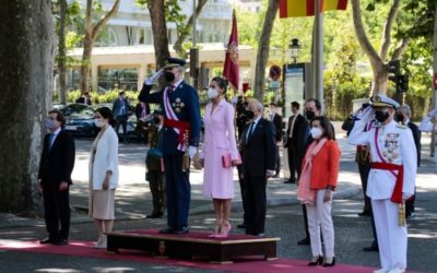 King Felipe VI presides over the act of tribute to those who gave their lives for Spain on Armed Forces Day