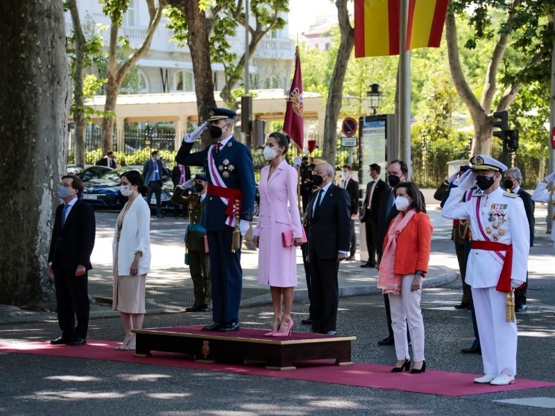 King Felipe VI presides over the act of tribute to those who gave their lives for Spain on Armed Forces Day
