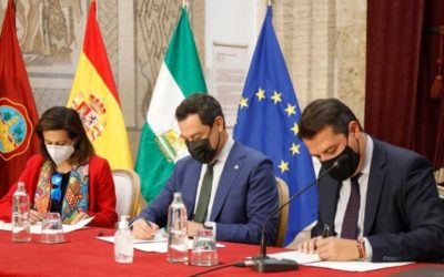 El Ministerio de Defensa, la Junta de Andalucía y la ciudad de Córdoba firman el protocolo y convenio de la base logística del Ejército de Tierra