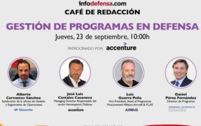 El primer Café de Redacción de Infodefensa se centrará en la Gestión de Programas en Defensa y se celebrará mañana 23 de septiembre