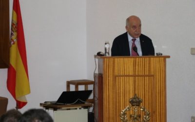 El director técnico de AESMIDE, GB Luís López González, en el panel AESMIDE-TEDAE XI Máster Universitario en Logística y Gestión Económica de la Defensa (MLGED)