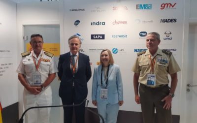 Visita de la secretaria de Estado de Defensa a la Exposición Eurosatory 2022