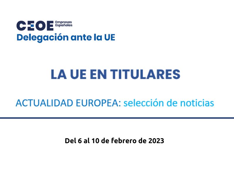 ACTUALIDAD EUROPEA: selección de noticias