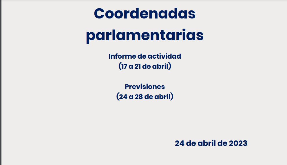 CEOE – Coordenadas Parlamentarias (24.04.2023)
