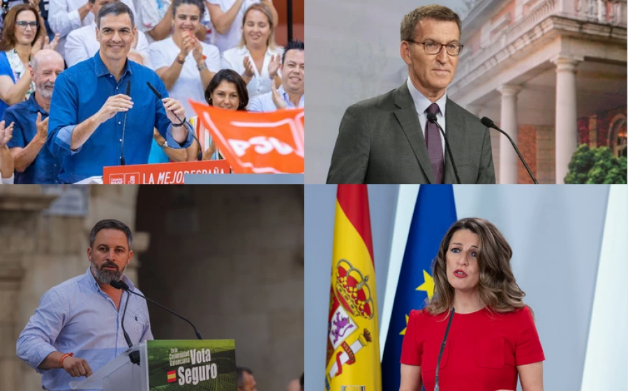 Propuestas electorales en defensa de PSOE, PP, Vox y Sumar