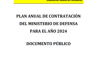 Plan Anual de Contratación del Ministerio de Defensa para el año 2024