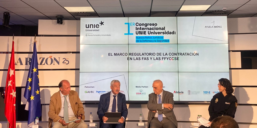 El Presidente de AESMIDE, D. Gerardo Sánchez Revenga participa en una de las mesas redondas del I Congreso Internacional UNIE