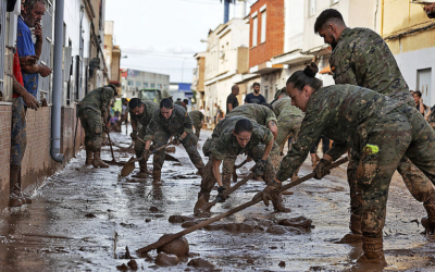 Despliegue récord de las Fuerzas Armadas en Valencia: 7,500 militares apoyan en labores de emergencia tras la DANA