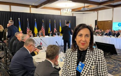 Margarita Robles participa en la reunión del Grupo de Contacto de Defensa en Ramstein