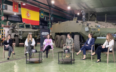 Video-Reportaje de InfodefensaTV: Defensa, Industria y Sociedad, palabras en Femenino, con la intervención de Sandra Vicario de Gahn.
