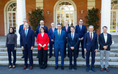 Pedro Sánchez mantiene encuentros con empresas del sector aeroespacial y de las telecomunicaciones y del sector de la seguridad y la defensa