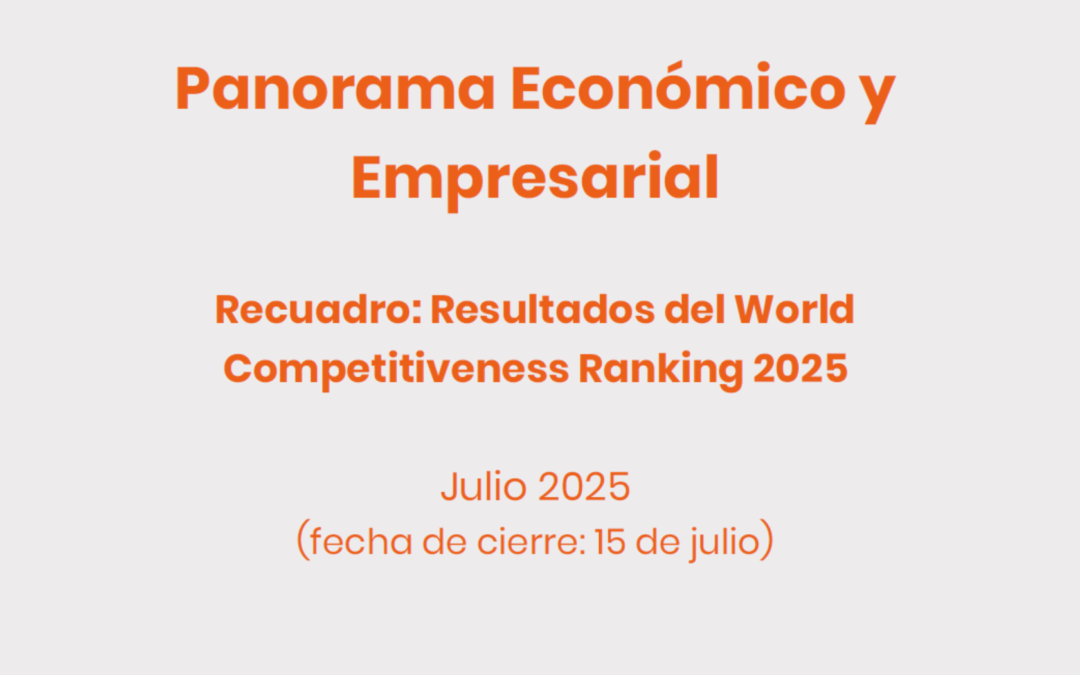 Panorama económico y empresarial CEOE – Julio