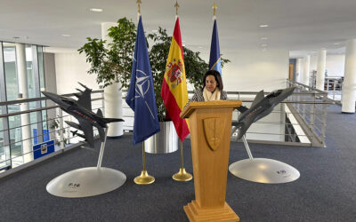 Robles destaca en Ramstein el compromiso de España con la defensa aérea de la OTAN