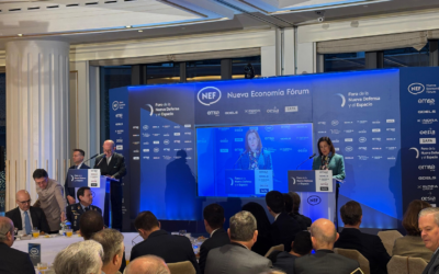 AESMIDE asiste al foro NEF con Andrius Kubilius, Comisario Europeo de Defensa y Espacio