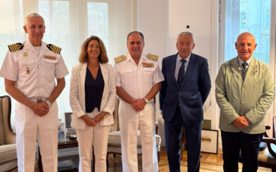 AESMIDE celebra un desayuno de trabajo con el AJAL, Almirante Ignacio Céspedes
